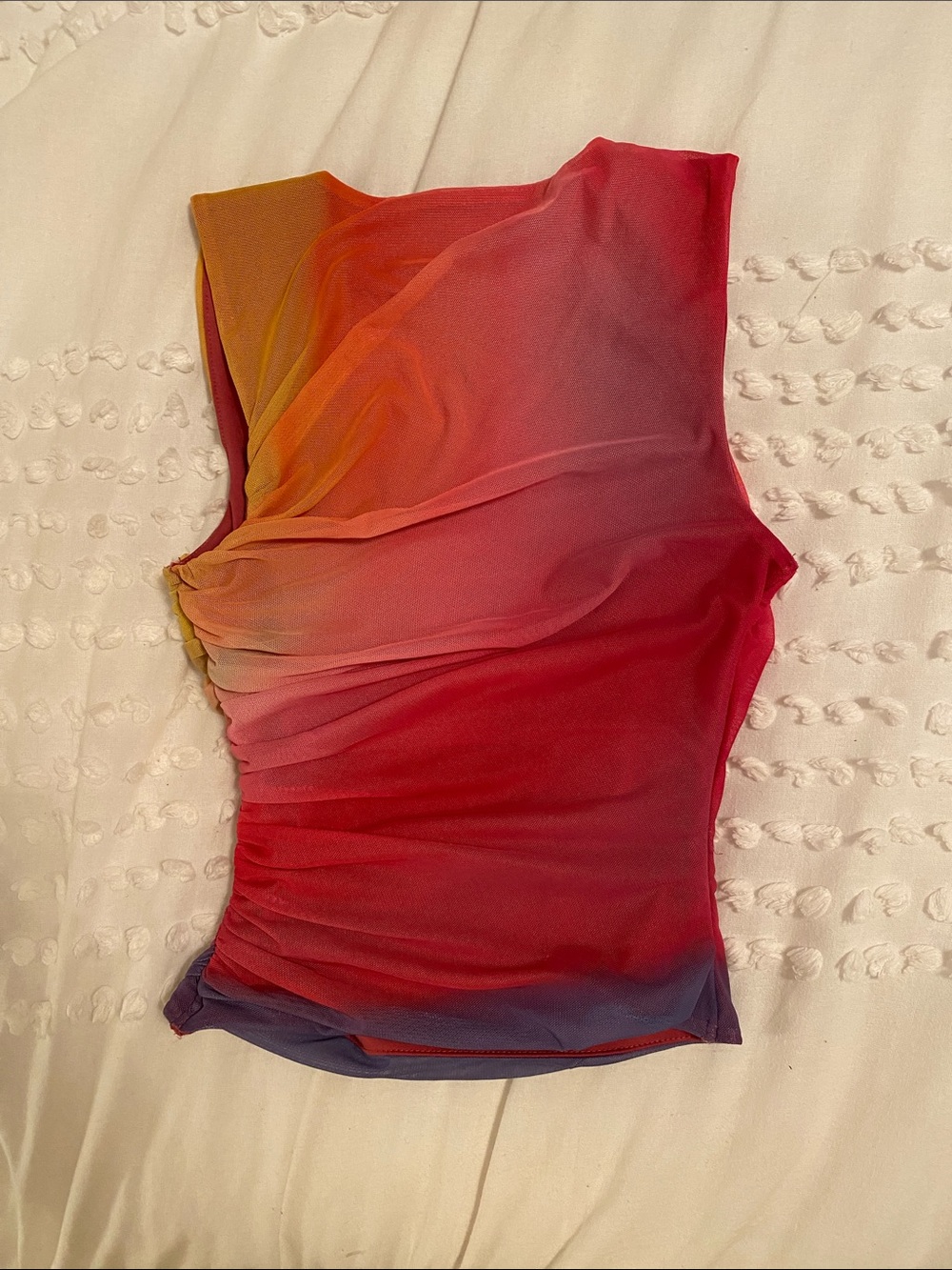 {Express} Gradient Ruched Top - Picture 2 of 3